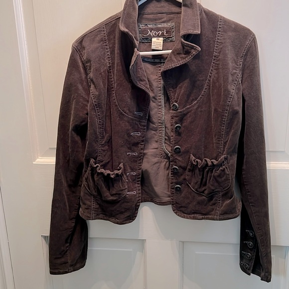 Nori Jackets & Blazers - Nori Cropped Vintage Fine Cord Jacket. 97% Cotton and 3% Spandex